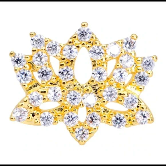 Lotus Flower nose hoop - Picture 2 of 3